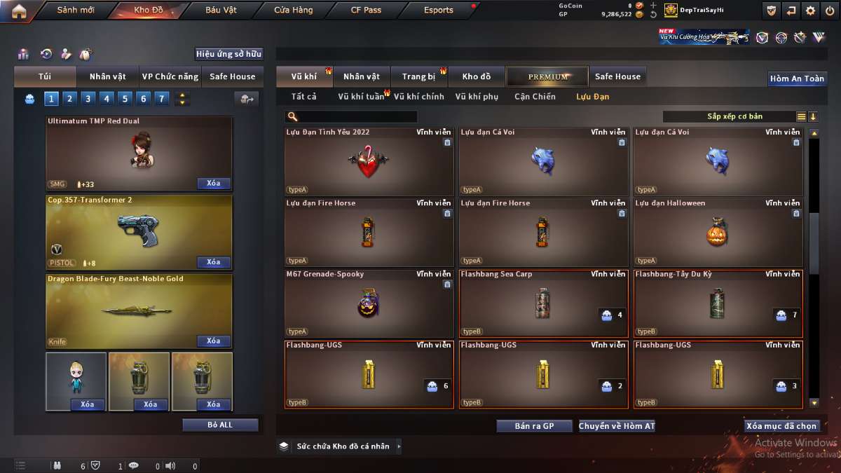 shop acc cf uy tin gia re